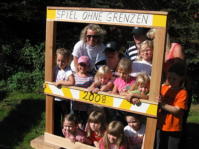 Spiel ohne Grenzen am Freibad